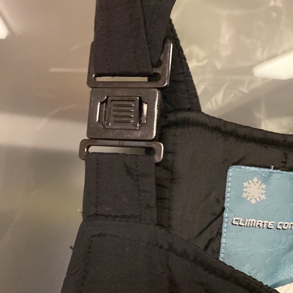 Black Zip Up Snow Overalls - Picture 3 of 10